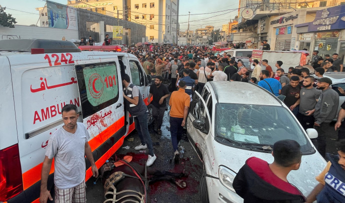 Verified social media shows dead and wounded at Gaza’s Shifa hospital