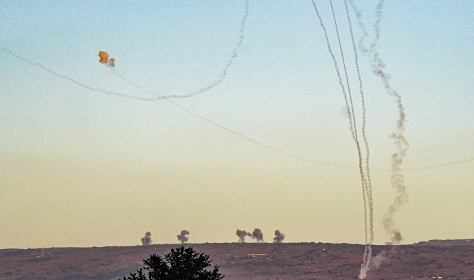 20 rockets fired by Hezbollah toward Golan, IDF strikes in response