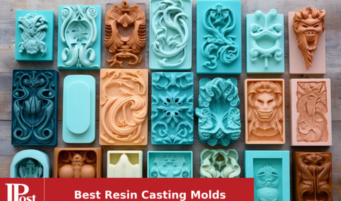Square Silicone Molds for Resin Large Resin Mold Glossy Deep