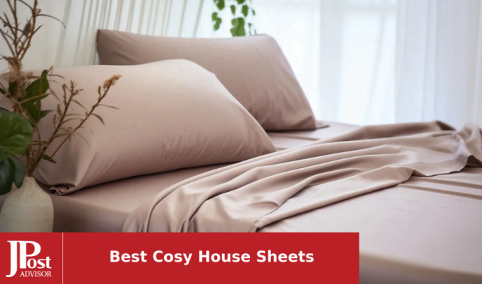 Cosy House Collection Luxury Sheets - Blend of Rayon Derived from Bamboo -  Cooling & Breathable, Silky Soft, 16-Inch Deep Pockets - 4-Piece Bedding