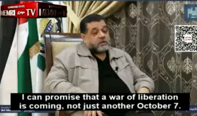 Hamas has no regrets over October 7, ‘war of liberation’ is coming