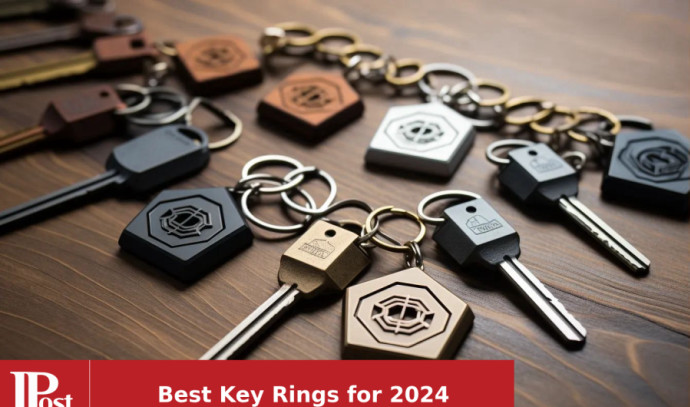 TISUR Titanium Key Ring, Key Chain Rings Heavy Duty Swivel Keyrings Carabiner Keychain for Men and Women Key Chain Assecories
