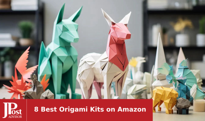  Colorful Kids Origami Kit, 144 Double-Sided Vivid