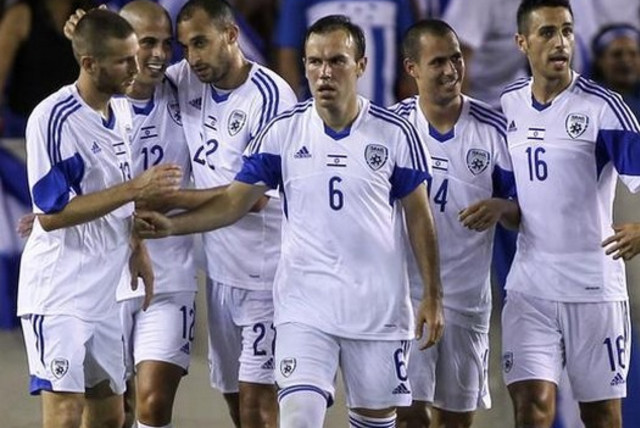 Members of Israel's national soccer squad. (credit: REUTERS)