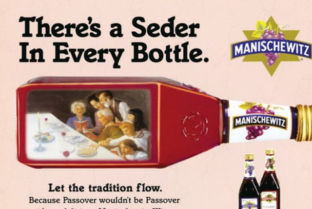 Manischewitz wine, Joseph Jacobs Advertising. (credit: COURTESY RUTGERS UNIVERSITY PRESS)