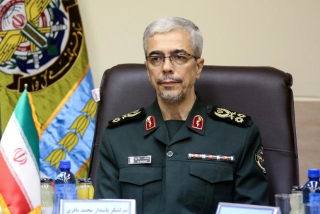 Iranian Military Chief of Staff General Mohammad Baqeri. (credit: TURKISH MILITARY/HANDOUT VIA REUTERS)