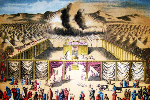 After a year of trial-and-error, the Hebrews built a Tabernacle – so that God could dwell within them (credit: Wikimedia Commons)