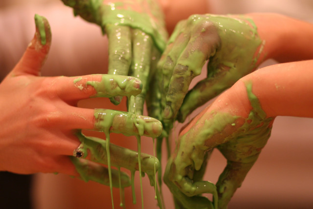 ‘WHAT IS Oobleck?’ you may ask. Why, a slimy green substance coined by Dr. Seuss! (photo credit: ANDREW CURRAN/FLICKR)