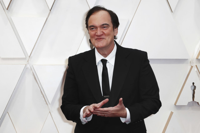 Quentin Tarantino poses on the red carpet during the Oscars arrivals at the 92nd Academy Awards in Hollywood, Los Angeles, California, U.S., February 9, 2020 (credit: REUTERS/ERIC GAILLARD)
