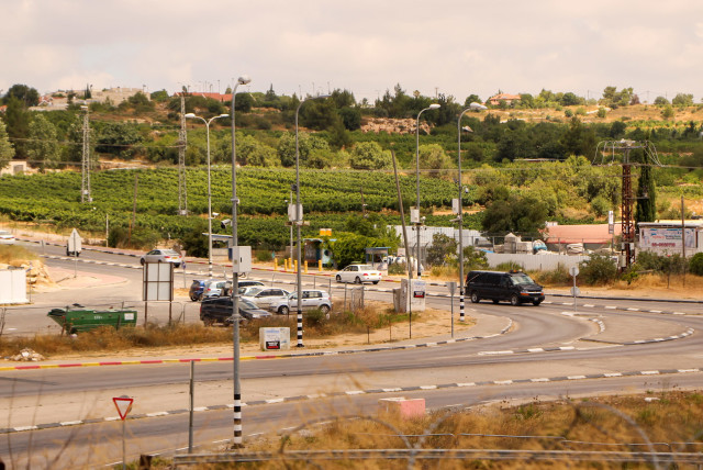 General view of the Gush Etzion Junction in the West Bank, July 9, 2020 (credit: GERSHON ELINSON/FLASH90)