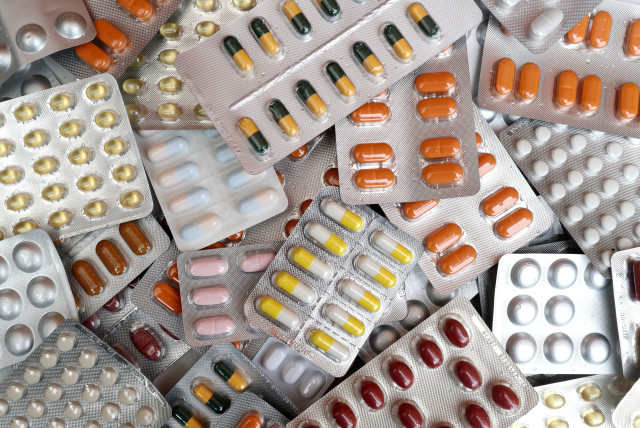  Illustrative photo shows various medicine pills in their original packaging in Brussels, Belgium August 9, 2019. (credit: REUTERS/YVES HERMAN)