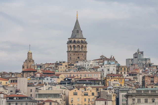  Remote view of Galata Tower in Istanbul, Turkey (credit: VIA WIKIMEDIA COMMONS)