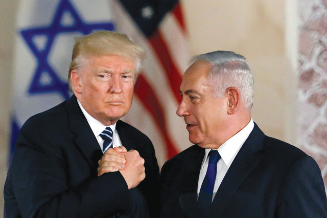 FORMER PRIME minister Benjamin Netanyahu with former US president Donald Trump in Jerusalem during Trump’s visit to Israel in 2017. (credit: RONEN ZVULUN/REUTERS)