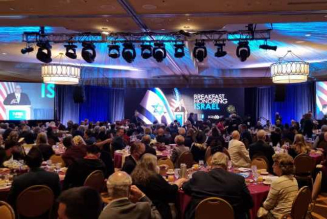  Breakfast honoring Israel at the National Religious Broadcasters convention in Nashville 2022  (credit: All Israel News Staff)