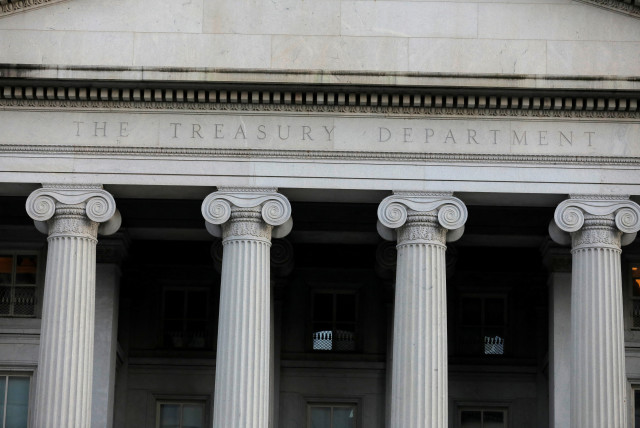  The United States Department of the Treasury is seen in Washington, DC, US, August 30, 2020. (credit: Andrew Kelly/Reuters)