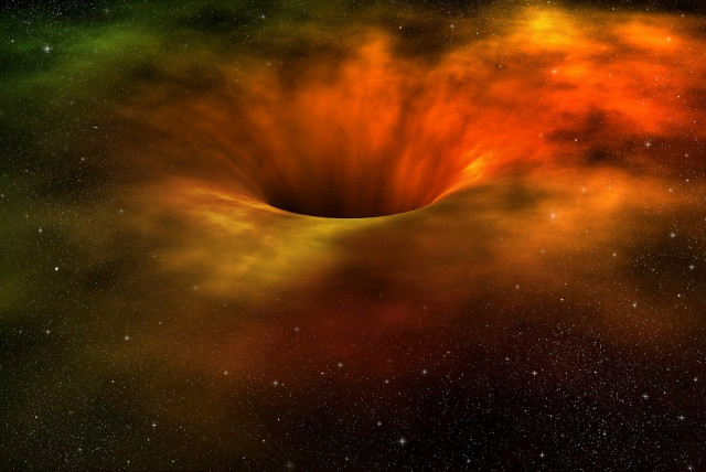 Black hole swallowing galaxy (photo credit: INGIMAGE)