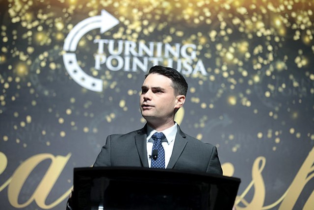  Ben Shapiro speaking with attendees at the 2019 Student Action Summit hosted by Turning Point USA at the Palm Beach County Convention Center in West Palm Beach, Florida. (credit: Wikimedia Commons)