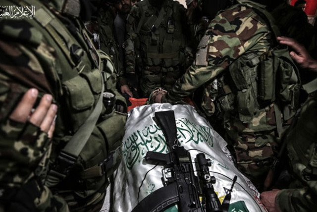 A picture published by Hamas with the death announcement of Yasser Nimr Al-Nabahin. (photo credit:  Izz al-Din al-Qassam Brigades website/screenshot)