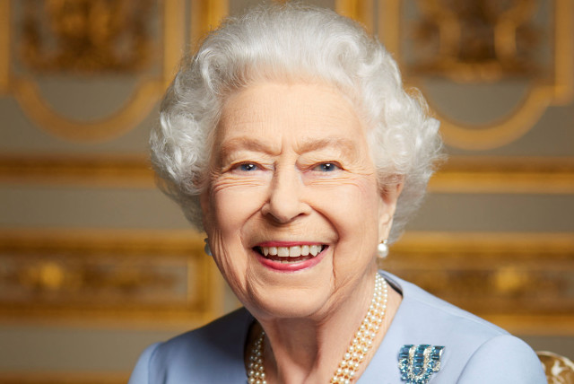  A handout photo of Queen Elizabeth photographed at Windsor Castle, Britain in May 2022 issued by Buckingham Palace on September 18, 2022.  (credit: ROYAL HOUSEHOLD/RANALD MACKECHNIE/HANDOUT VIA REUTERS)