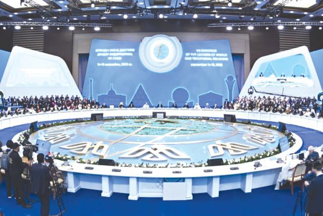  THE CLOSING session of the congress. (credit: Nazarbayev Center)