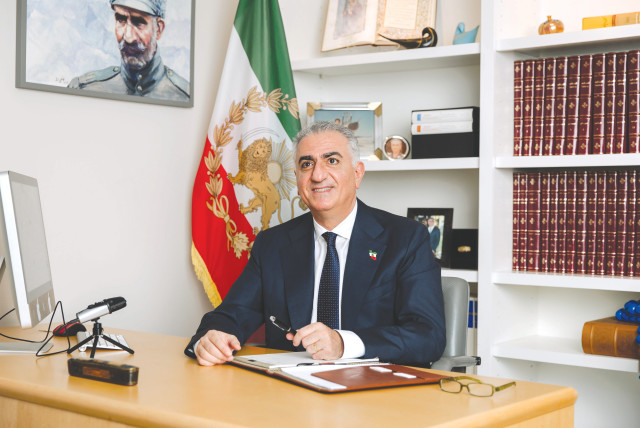  PRINCE REZA Pahlavi sits in his office in Washington.  (credit: Courtesy/Secretariat of Reza Pahlavi)