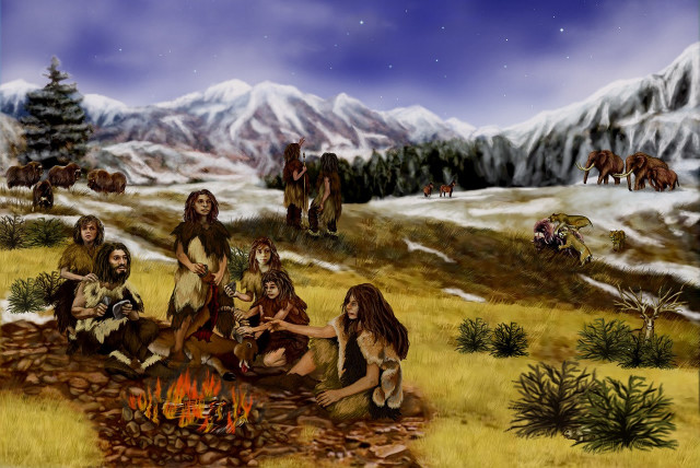  Neanderthal communities in prehistoric Europe. How were they linked? (Illustrative) (credit: PIXABAY)