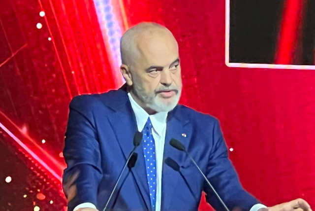  Albanian Prime Minister Edi Rama (credit: TOVAH LAZAROFF)