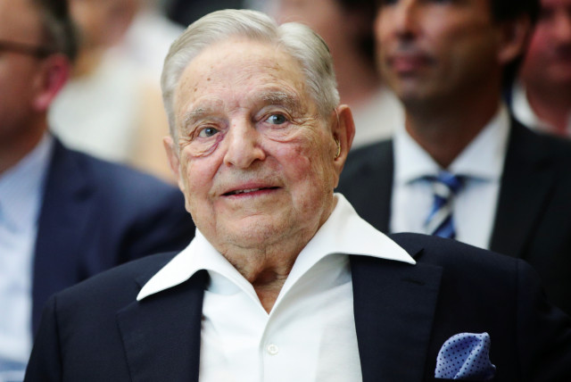 Billionaire investor George Soros attends the Schumpeter Award in Vienna, Austria, June 21, 2019. (credit: REUTERS/LISI NIESNER)