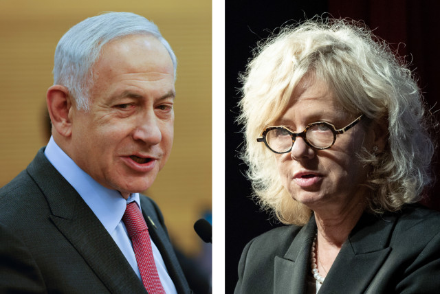  LEFT: Prime Minister Benjamin Netanyahu RIGHT: Attorney General Gali Baharav-Miara (credit: Canva, ERIK MARMOR/FLASH90, YONATAN SINDEL/FLASH90)