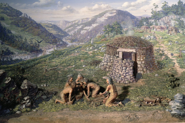  An illustrative depiction of early neolithic farming (credit: Wikimedia Commons)