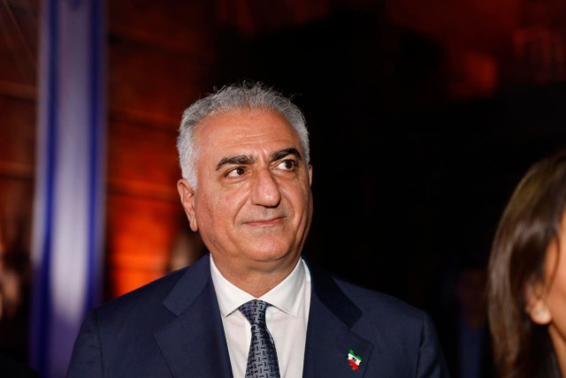   Reza Pahlavi, Crown Prince and son of the late Mohammad Reza Shah of Iran, attending the Holocaust Remembrance Ceremony 2023 in Yad VaShem.  (credit: MARC ISRAEL SELLEM)