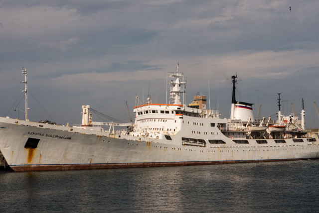  The Admiral Vladimirsky, a Russian ship accused of spying on Nordic countries. (credit: Luke/Flickr)