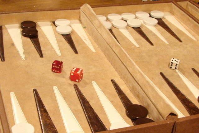  Backgammon board (credit: Wikimedia Commons)