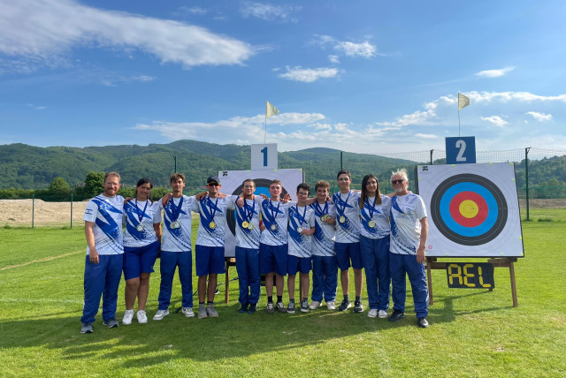  Members of the medal-winning Israeli archery team. (credit: Israel Archery Association)