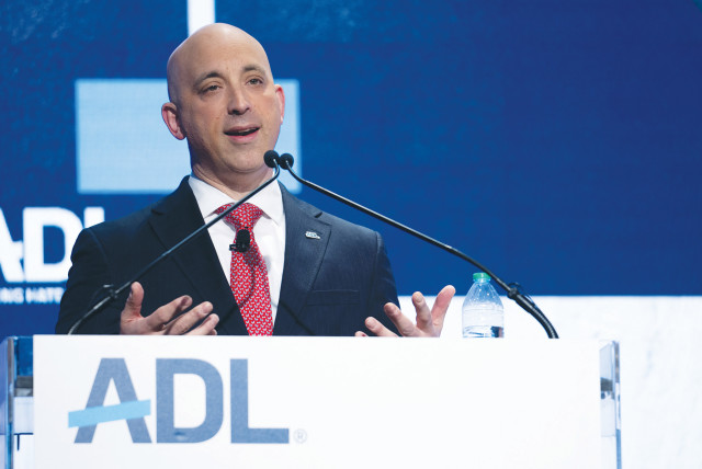  ANTI-DEFAMATION League CEO Jonathan Greenblatt speaks during an ADL summit in New York City in November. He has criticized The New York Times for its depiction of the ultra-Orthodox. (credit: JEENAH MOON/REUTERS)