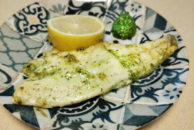  Fish Filet in Pesto Cream Sauce (credit: HENNY SHOR)