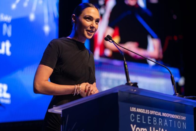  Gal Gadot from the official LA community Israel 75th anniversary celebration (credit: EDEN SHOHAT)