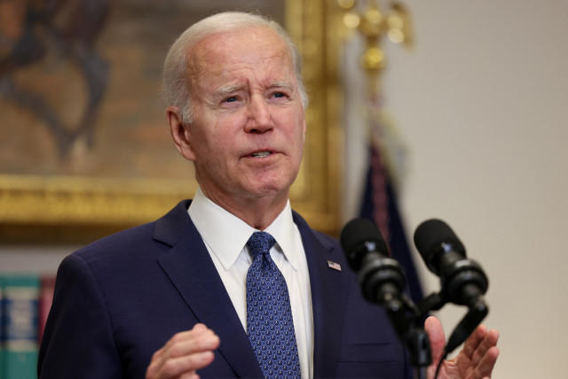  U.S. President Joe Biden speaks on his deal with House Speaker Kevin McCarthy (R-CA) to raise the United States' debt ceiling at the White House in Washington, U.S., May 28, 2023 (credit: REUTERS/Julia Nikhinson)