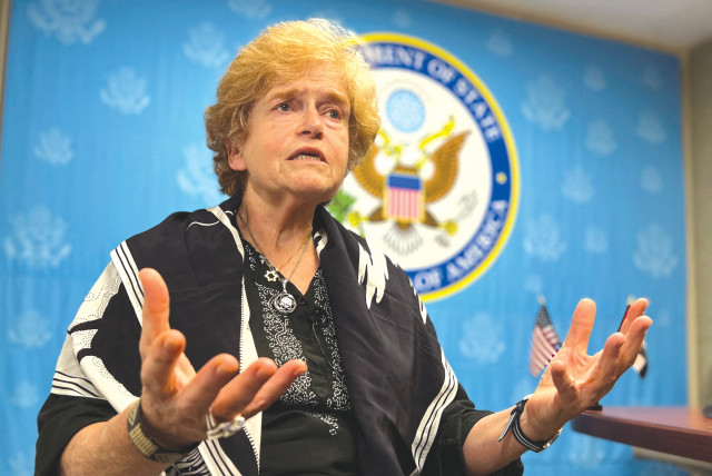  DEBORAH LIPSTADT, Biden’s envoy to monitor and combat antisemitism, said that this is a ‘historic moment in the modern fight against what’s known as the fight against the world’s oldest hatred.’ (photo credit: Abdel Hadi Ramahi/Reuters)