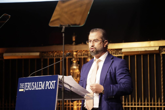 Eitan Neishlos speaks at The Jerusalem Post Annual Conference on June 5, 2023. (credit: MARC ISRAEL SELLEM)