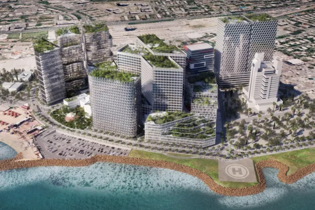   Imaging of the future of Rambam Health Care Campus (credit: Totem Imaging and Animation Ltd)