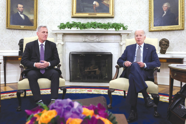  US PRESIDENT Joe Biden and House Speaker Kevin McCarthy were the undisputed winners in the debt ceiling deal, says the writer. (photo credit: Leah Mills/Reuters)