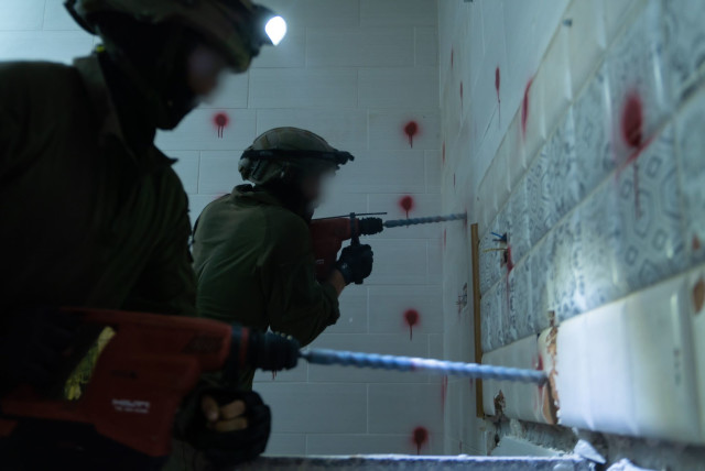  Israeli forces entered Ramallah on June 7, 2023 and demolished the home of the terrorist behind the November Jerusalem bus stop bombings. (credit: IDF SPOKESPERSON'S UNIT)