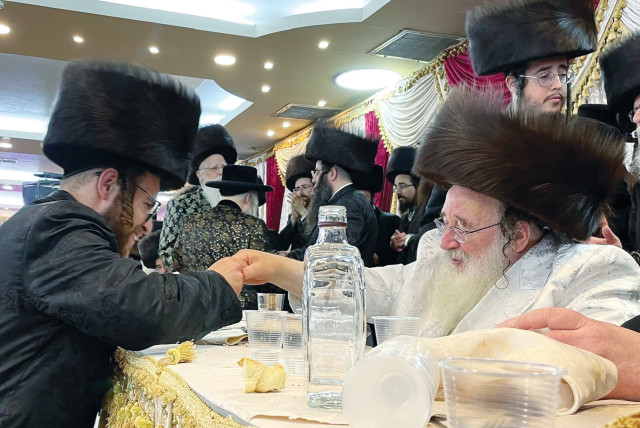  WITH THE Spinka Rebbe. (credit: Courtesy Meir Bronstein)