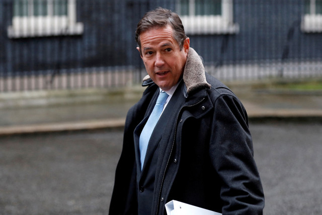   The then Barclays' CEO Jes Staley arrives at 10 Downing Street in London, Britain, January 11, 2018 (credit: REUTERS/PETER NICHOLLS/FILE PHOTO)