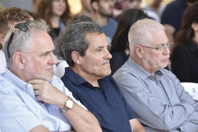  ROBERT SINGER, Marc Hamon, and Technion president, Prof. Uri Sivan. (credit: SHARON TZUR, TECHNION)