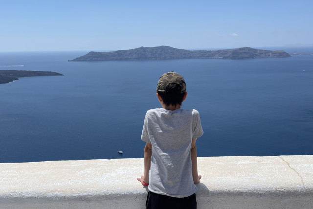  LOOKING OUT over the Santorini coast.  (credit: Stub family)