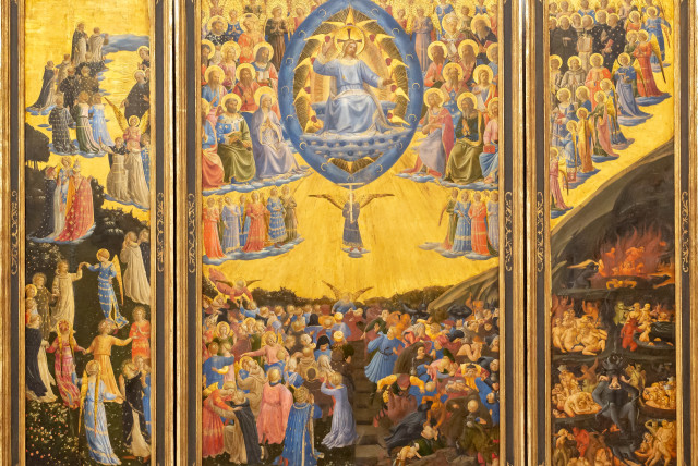  ‘THE LAST Judgement’ by Fra Angelico: The book focuses on messianism in multiple religions.  (photo credit: Wikimedia Commons)