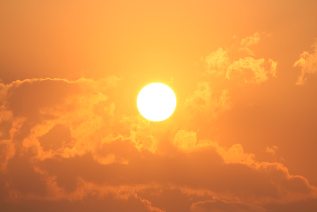  Illustrative image of a blazing sun. (credit: Wikimedia Commons)