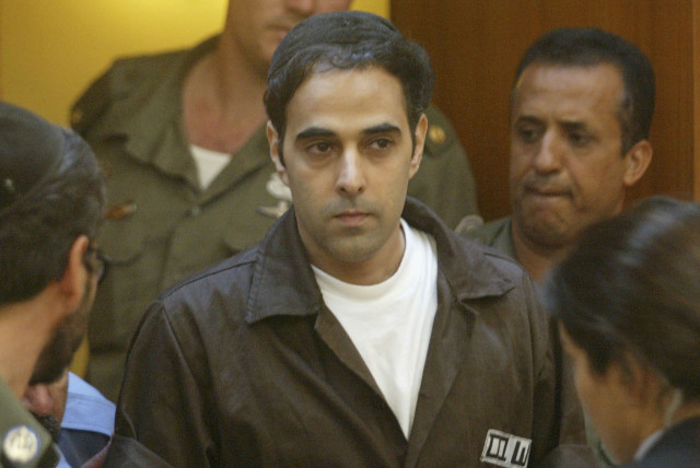  Yigal Amir, Prime Minister Yitzhak Rabin's assassin, appears before the Israeli Supreme Court in Jerusalem, Sept. 8, 2004. (credit: URIEL SINAI/GETTY IMAGES)
